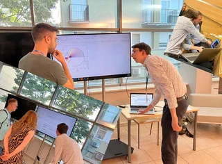 Presenter demonstrating Visisipy open-source ocular ray tracing software