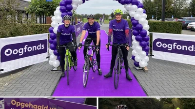 MReye group members cycling at the Oogfonds sponsor ride for ocular research