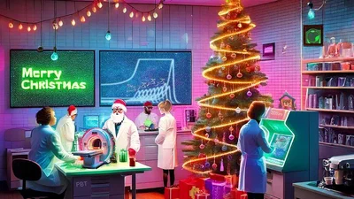MReye 2024 Christmas card highlighting the year's research achievements