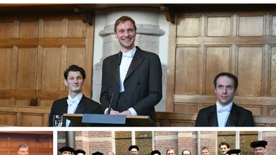 Luc van Vught at his PhD defense on negative dysphotopsia at Leiden University