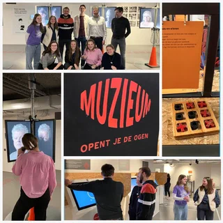 MReye group visiting the muZIEum in Nijmegen to experience life with visual impairment