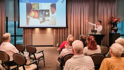 MReye presentation on clipless ocular proton therapy at national uveal melanoma patient day