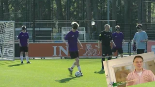 MReye researchers at Oogfonds blind soccer event supporting eye care awareness