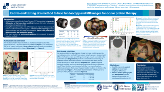 End-to-end testing of a method to fuse fundus and MR images for ocular proton therapy
