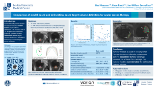 Comparison of model-based and delineation-based target volume definition for ocular proton therapy
