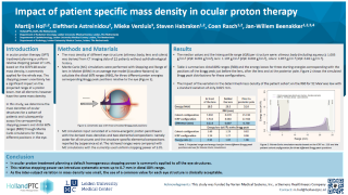 Impact of patient specific eye densities in ocular proton therapy